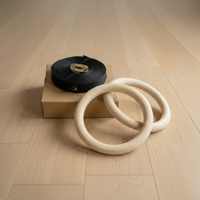 Anneaux Suspendus Pilates BirchRing – Suspension & Grip Naturel