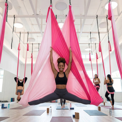 Hamac Aerial Yoga AirFlow Pro Color – Version Multicolore Haute Résistance